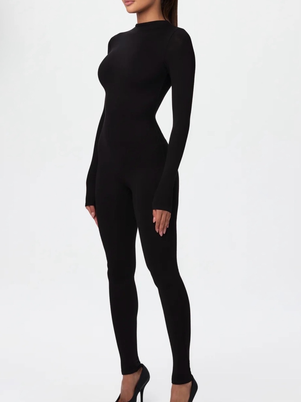 Naked Wardrobe Black Sculpt Jumpsuit